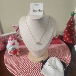 NWOT Kate Spade Goldtone Necklace & Earrings